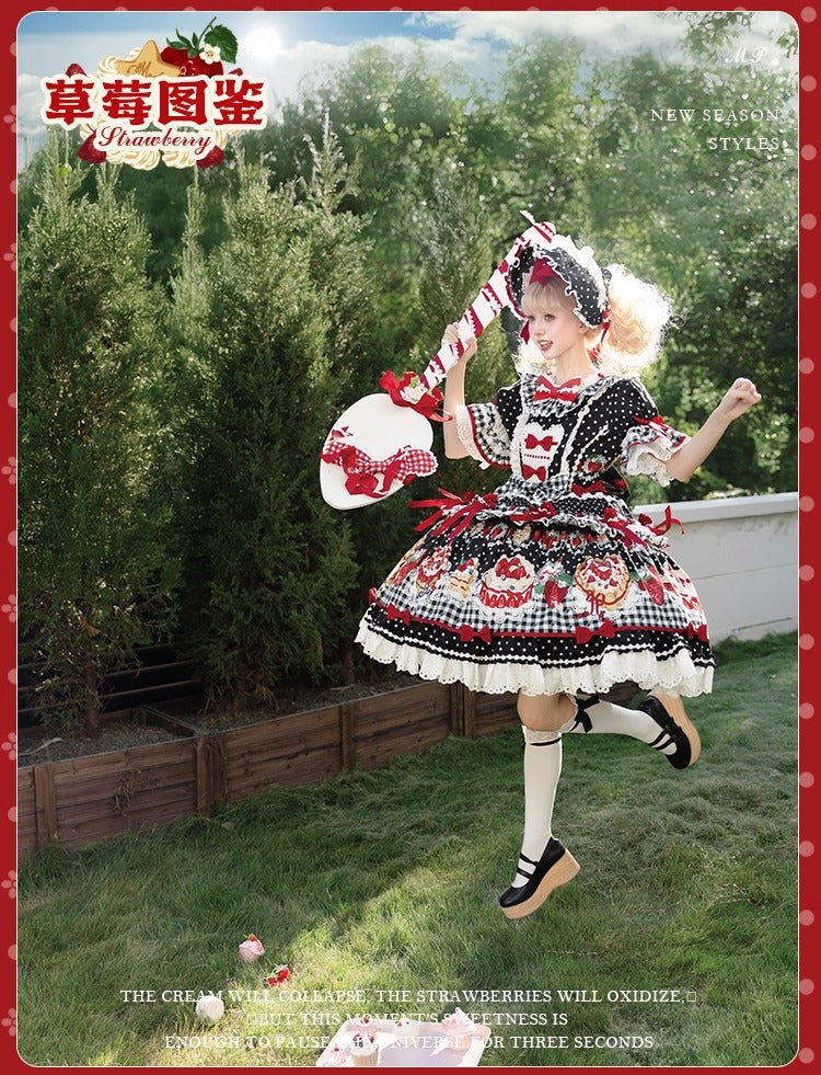 【受注予約~11/18】Strawberry Cake Illustration ワンピース(タイプ3)【花与珍珠匣】