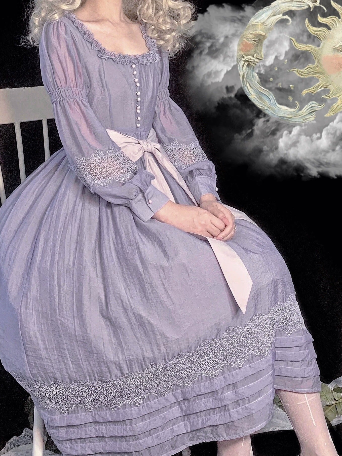 【受注予約~6/25】プロヴァンスの花束 ワンピース【sara bell】