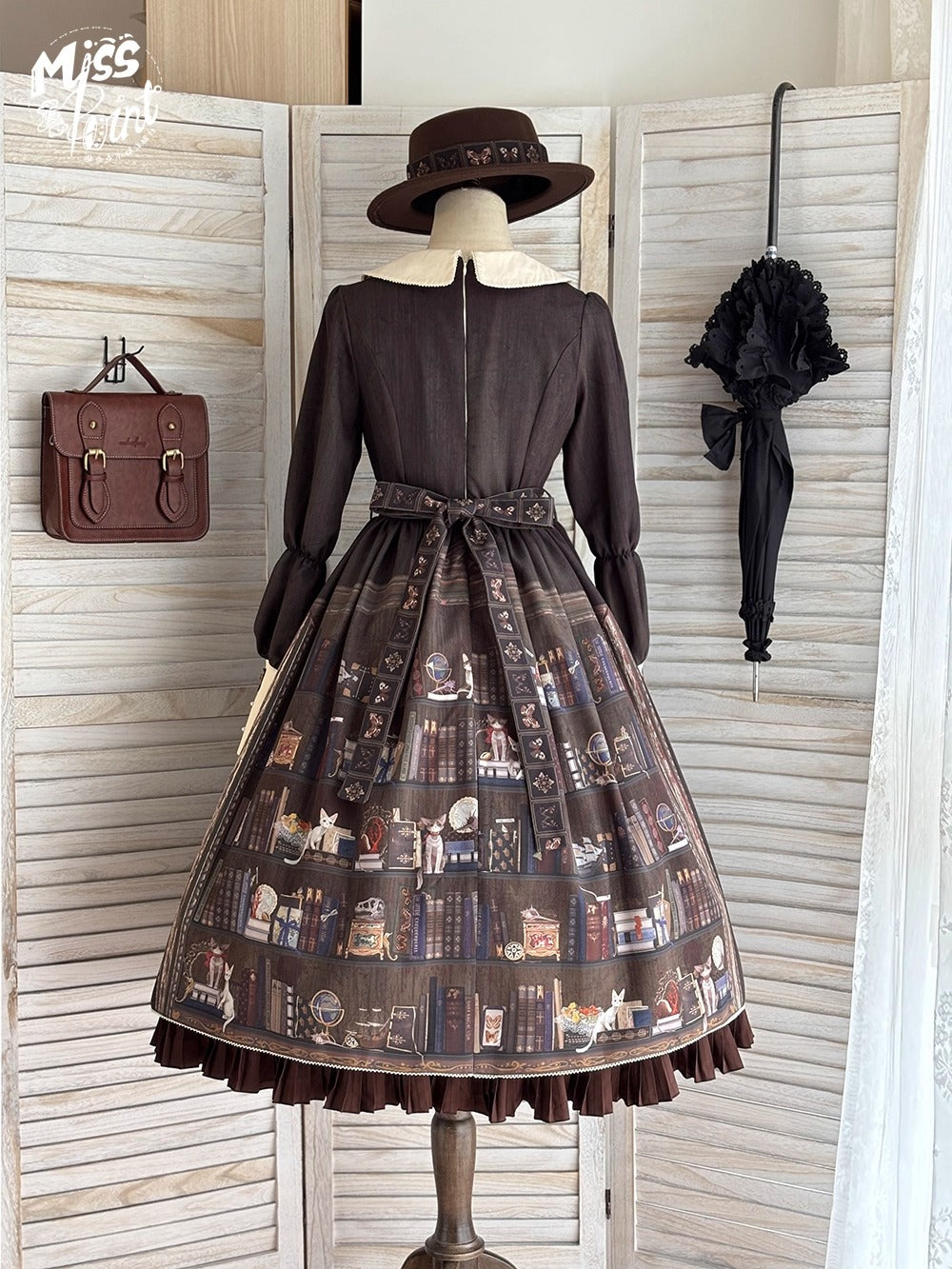 【受注予約~11/6】German Bookshelf ワンピース【Miss Point】