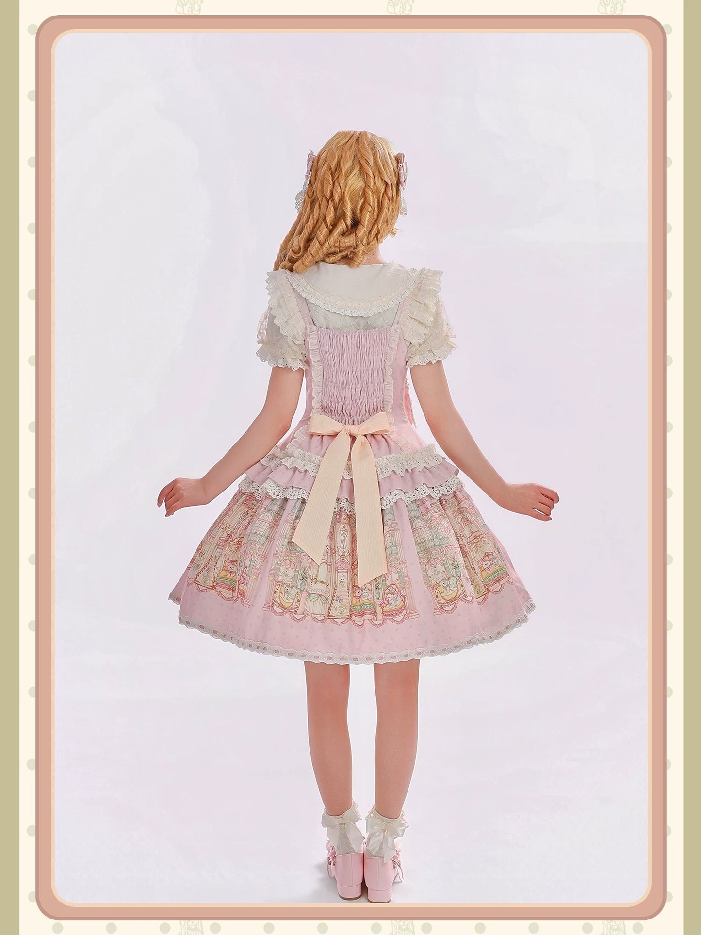 【受注予約~9/6】Fluffy Cat Castle ワンピース・ジャンパースカート【Alice Girl】