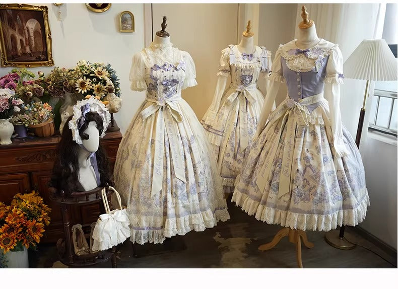 【受注予約~4/13】紫藤回顧録 スカート【南笙阁】