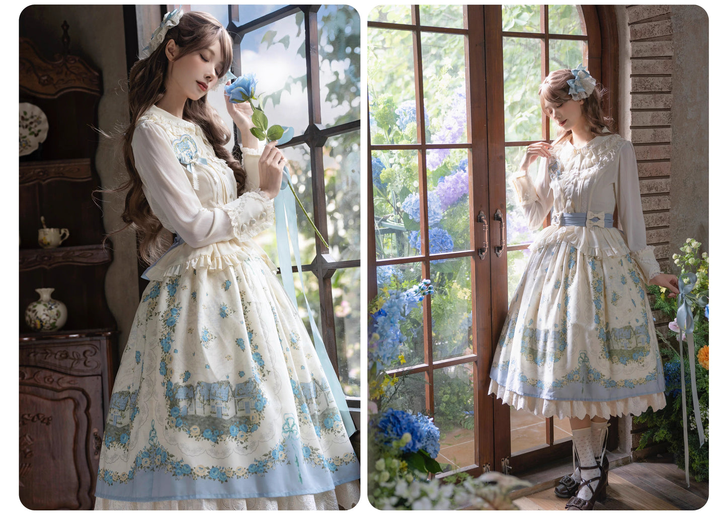 【受注予約~4/16】Rose Greenhouse ワンピース・ジャンパースカート・ブラウス・スカート【LittlePlum】