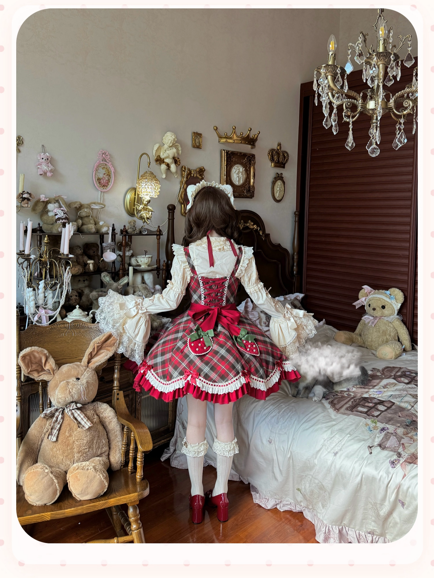 【受注予約~10/20】Rare Berry Box ジャンパースカート・ヘッドドレスセット【櫻姫】