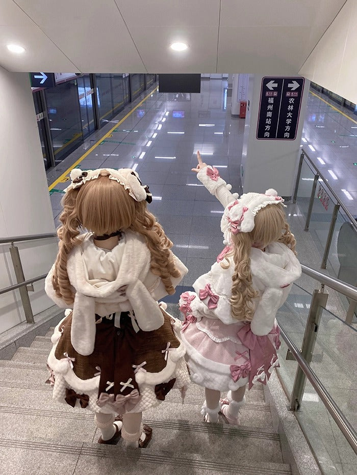 【受注予約~10/23】Frosted Sugar Rabbit ジャンパースカート・サロペット【双生小熊】