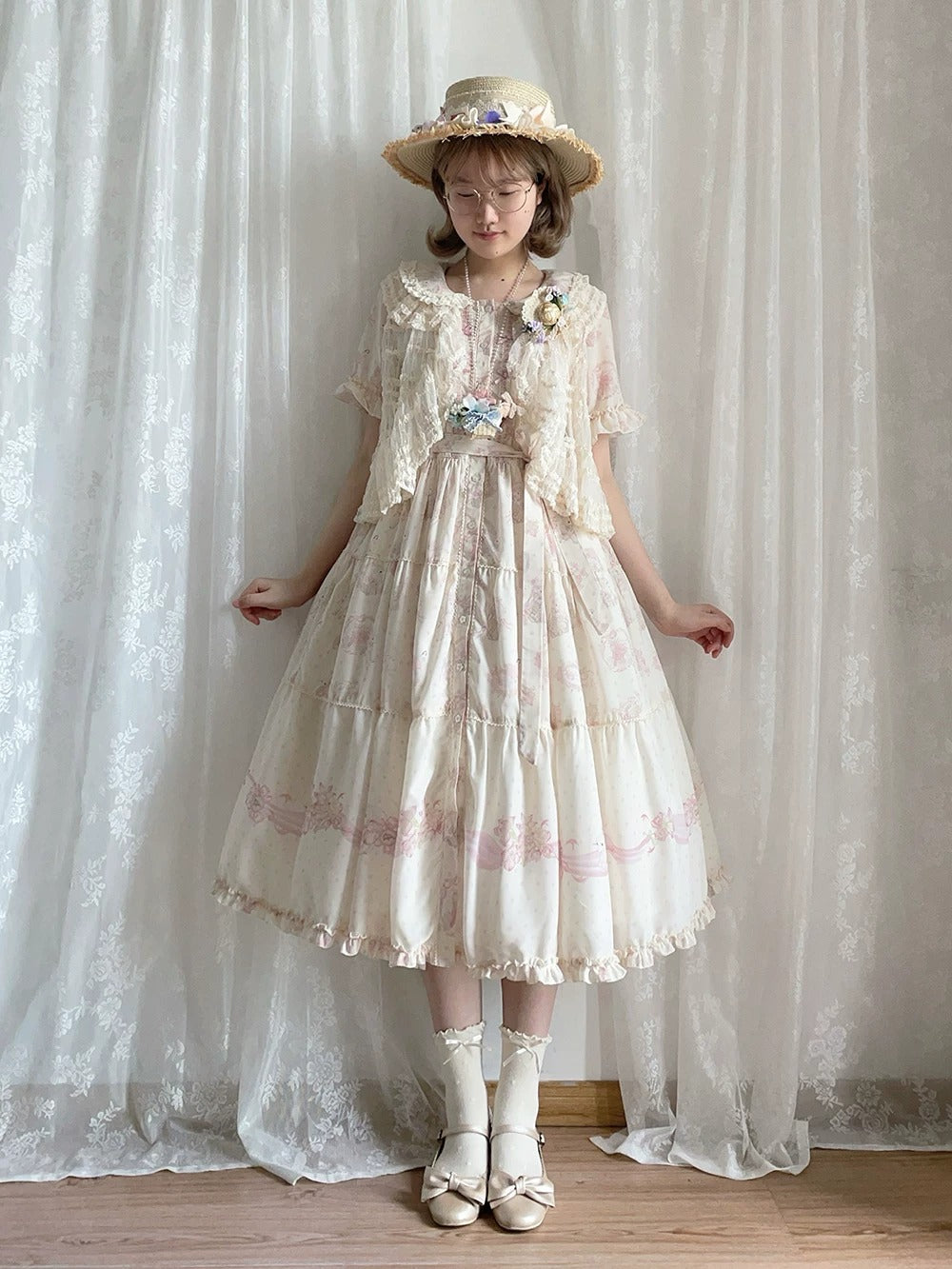 【受注予約~6/11】Blossom Lamb ワンピース(タイプ2)【Miss Point】