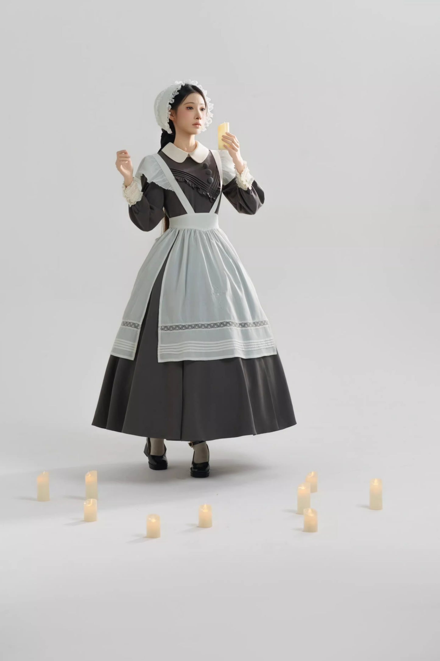 【受注予約~12/18】Lady Bird エプロン・ボンネット【sara bell】