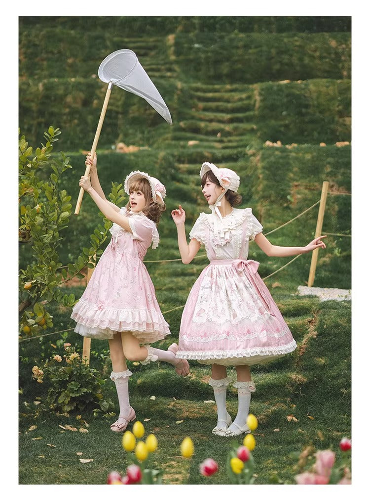 【受注予約~4/2】Sakura Sheep スカート・カーディガン【仲夏物語】