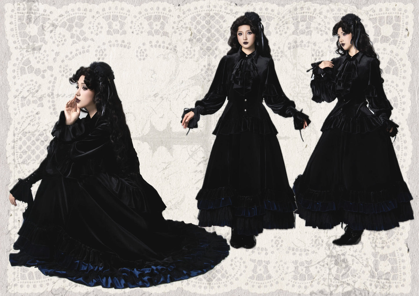Duchess Ravenna ブラウス(ベルベットver.)【Evegie】