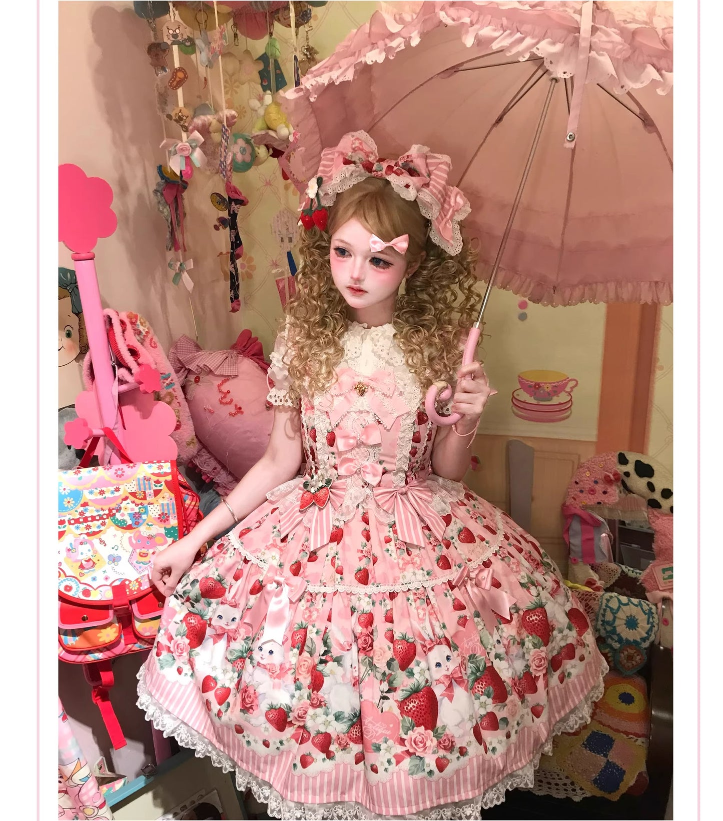 【受注予約~4/29】Strawberry Rabbit フルセット【Antique Doll】