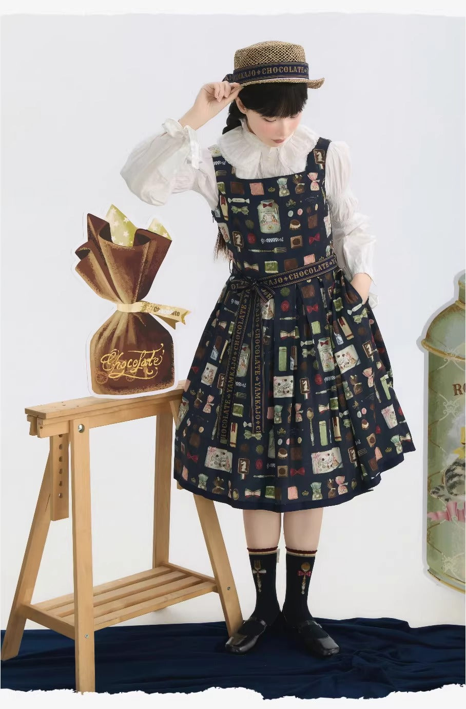 【受注予約~2/26】Chocolate ジャンパースカート【YAMKAJO】
