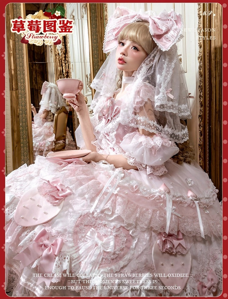 【受注予約~11/18】Strawberry Cake Illustration ワンピース(タイプ1)【花与珍珠匣】