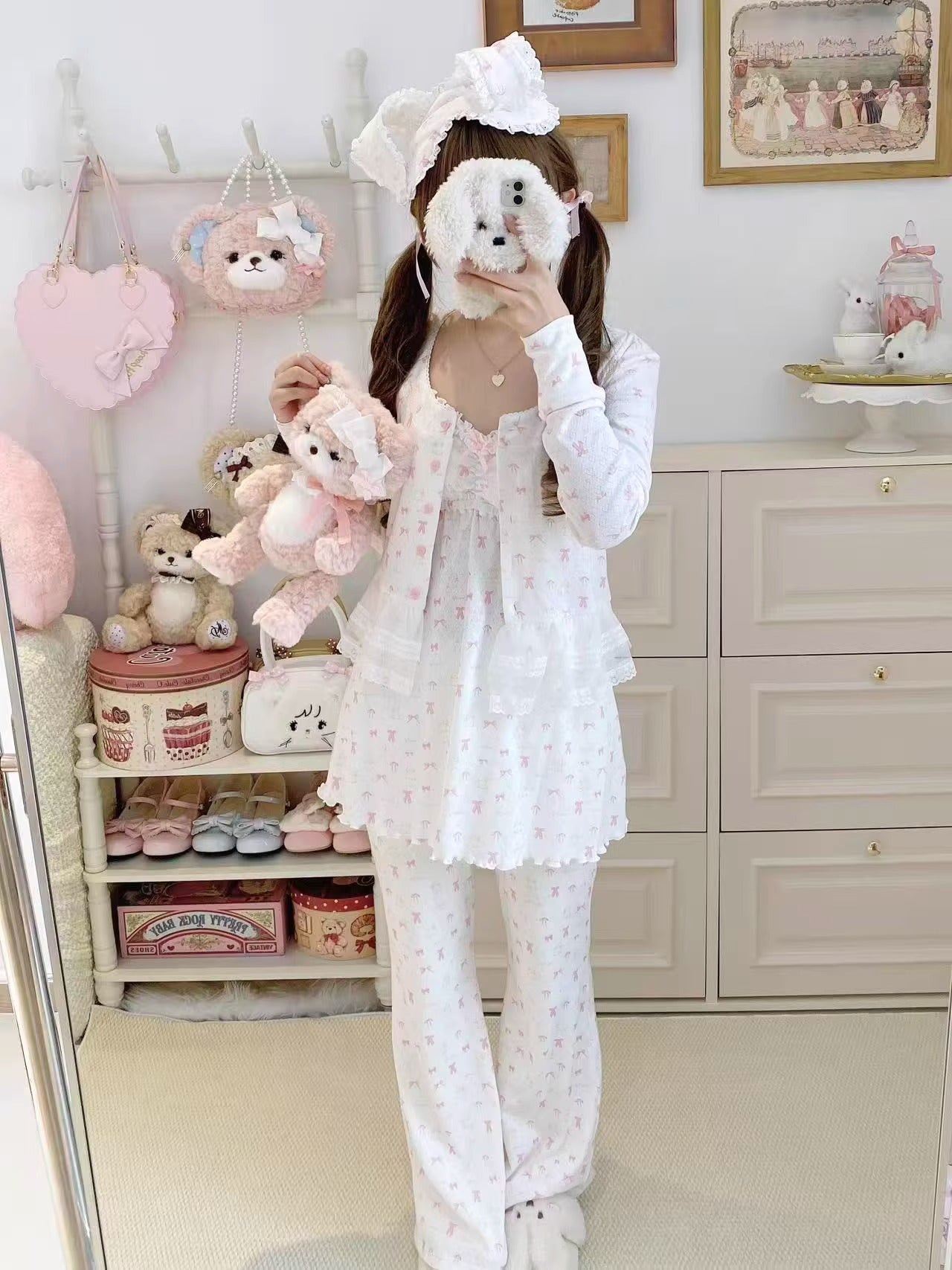 リボンナイトウェア【Sheep Puff】