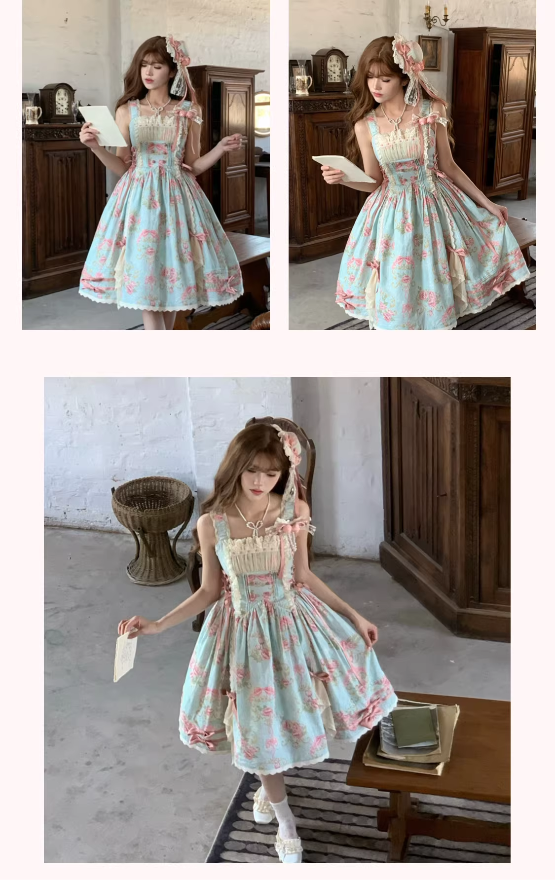 Antique Rose ジャンパースカート・ブラウス【Vivian】 – Epetice Antique Rose ジャンパースカート・ブラウス【Vivian】 – Epetice