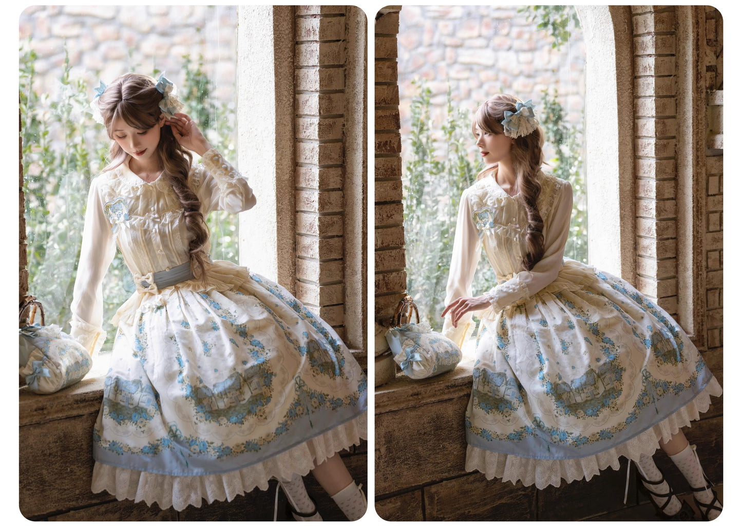 【受注予約~4/16】Rose Greenhouse ワンピース・ジャンパースカート・ブラウス・スカート【LittlePlum】