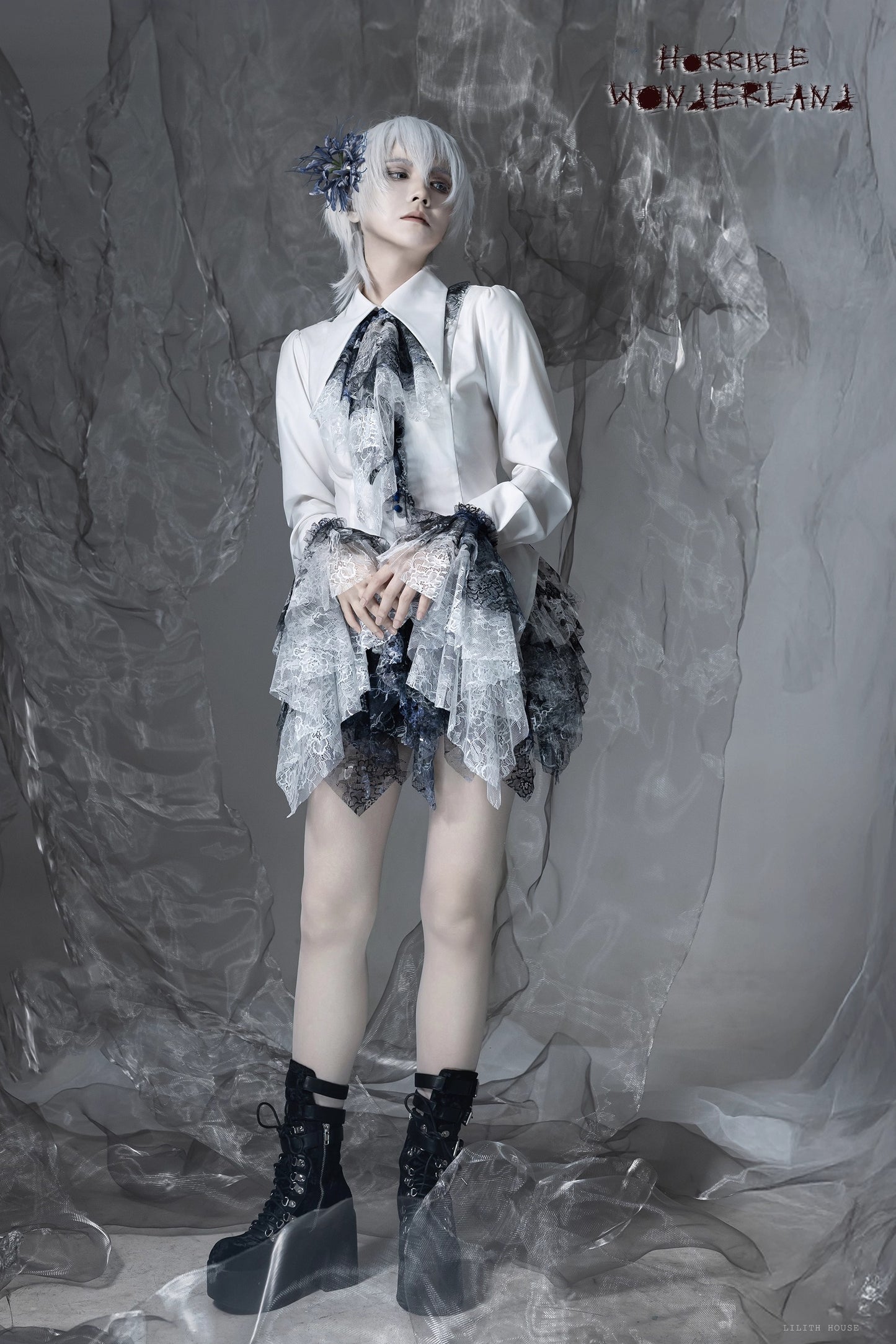 【受注予約~12/10】Horrible Wonderland ブラウス(無地ver.)【Lilith House】