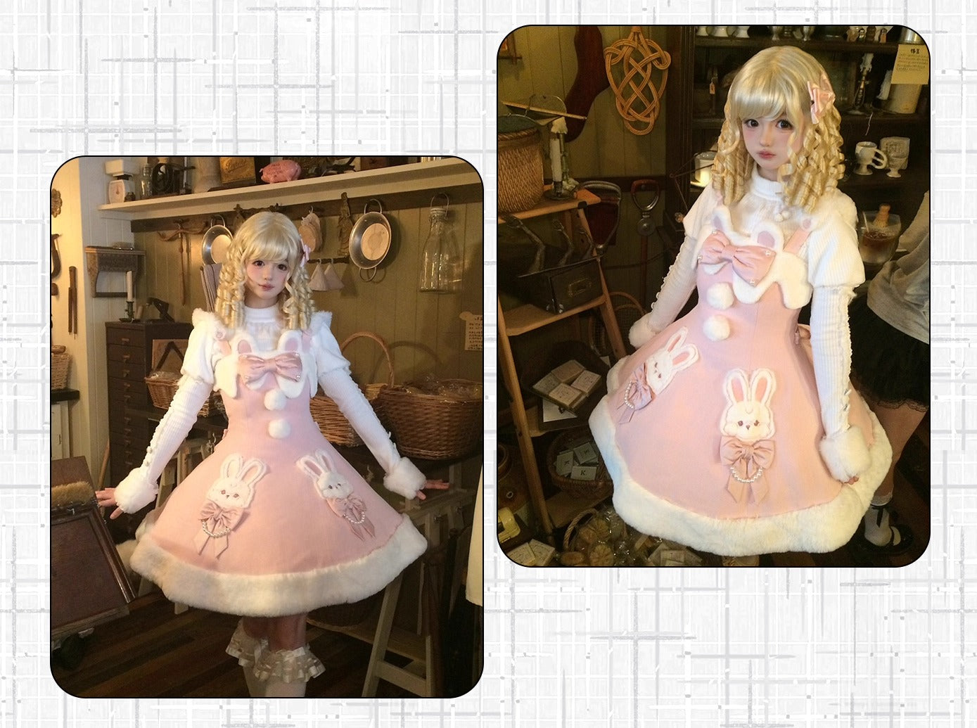 【受注予約~10/20】Champs Messenger ジャンパースカート・インナートップス【LizBird】