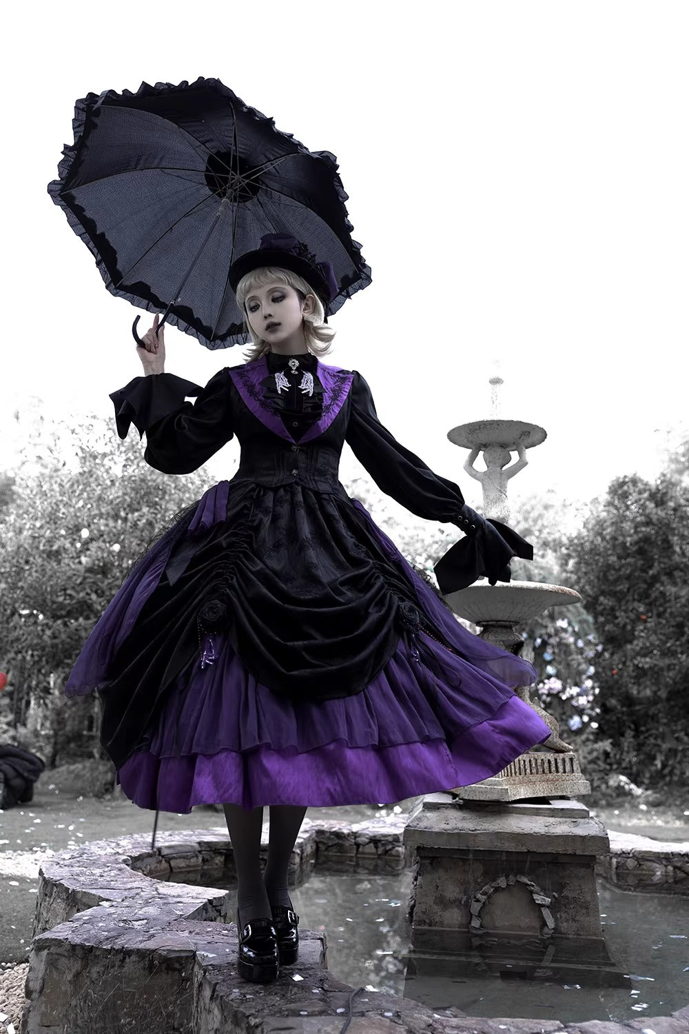 【受注予約~2/24】Returning on a Moonlit Night スカート【Miss Point】