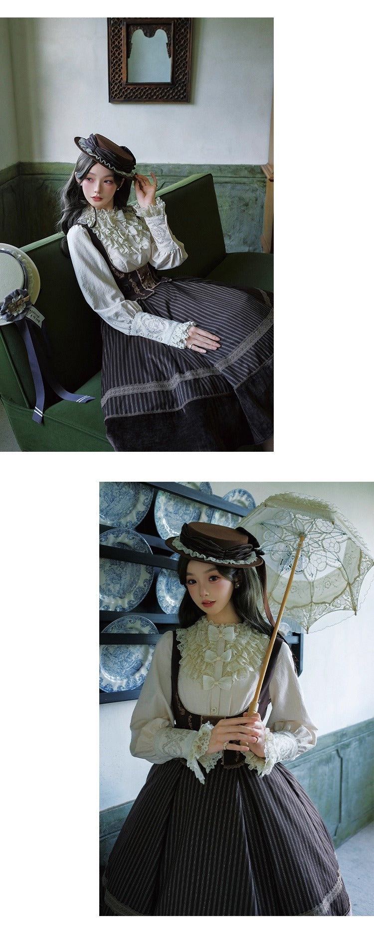 【受注予約~10/30】Austen's Letters ジャンパースカート(タイプ2)【NDC】