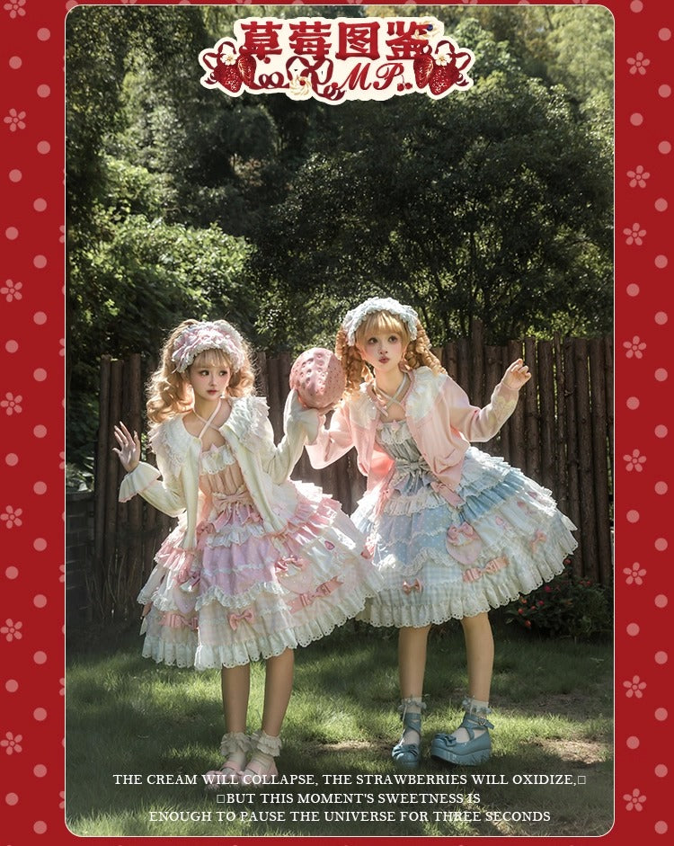 【受注予約~11/18】Strawberry Cake Illustration ジャンパースカート(タイプ1)【花与珍珠匣】