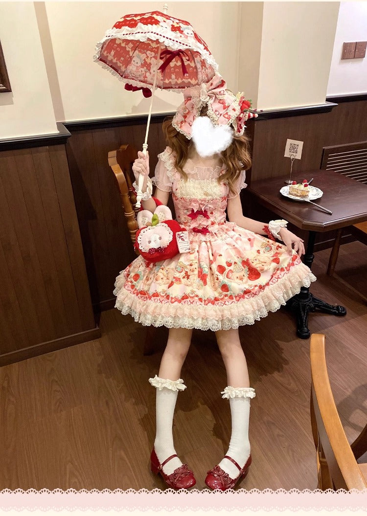 【受注予約~10/14】モルモットベリー ジャンパースカートセット【櫻姫】