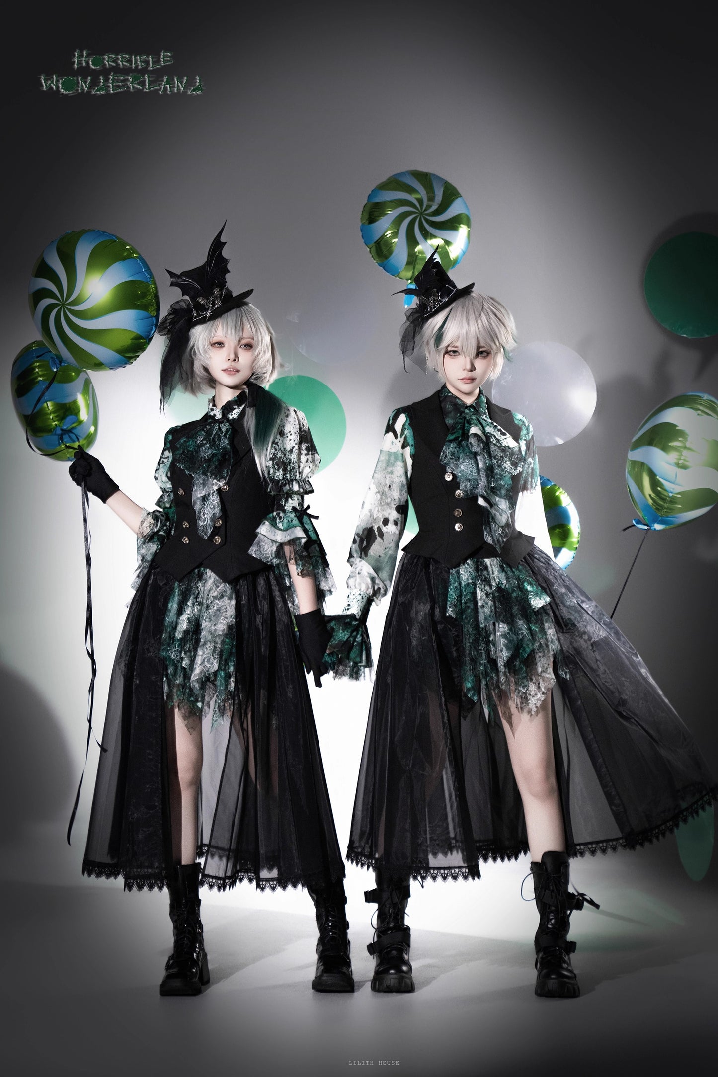 【受注予約~12/10】Horrible Wonderland スカート【Lilith House】