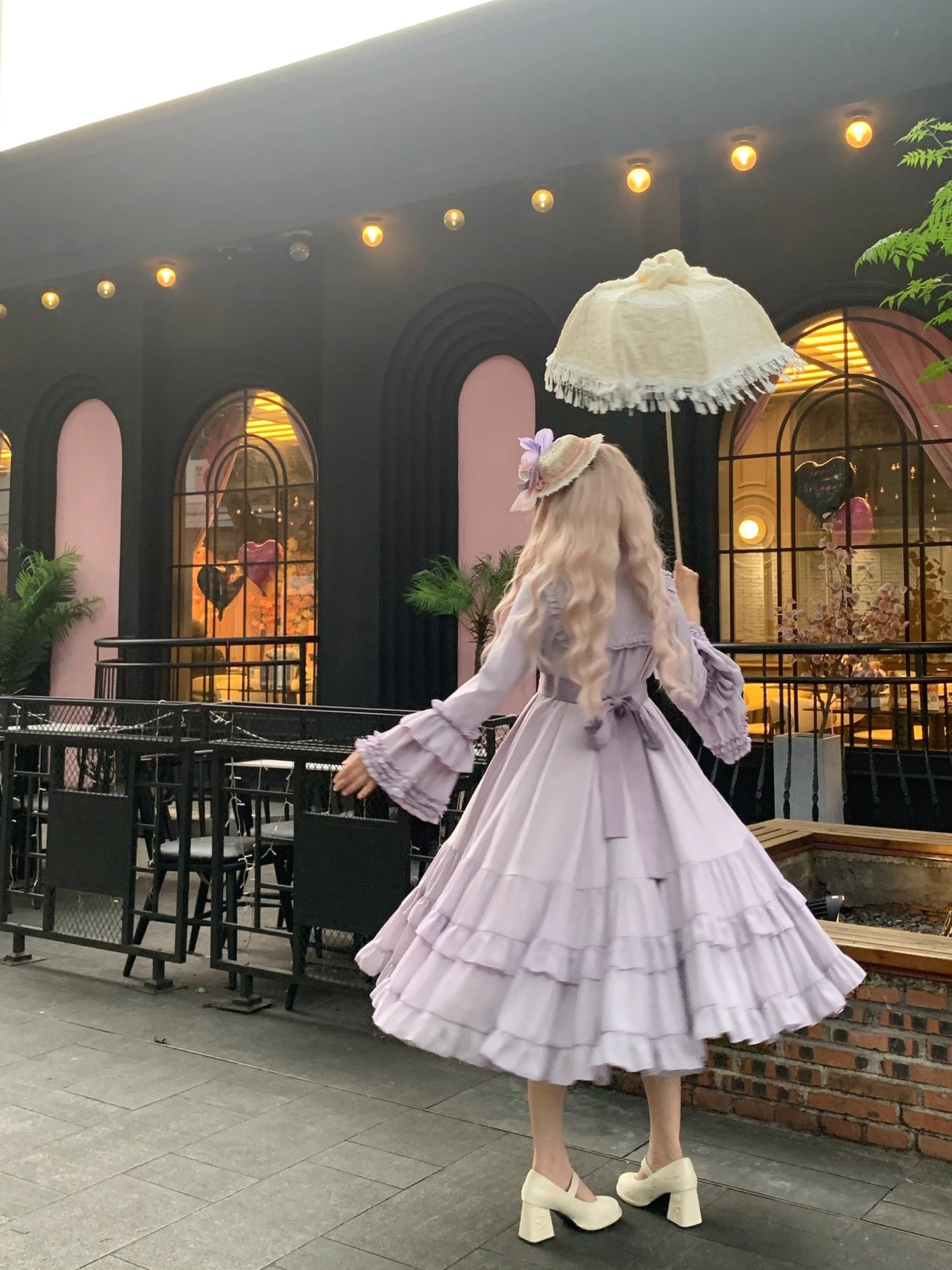 【受注予約~9/25】Princess of Windsor ワンピース・姫袖(ロング丈)【Little Dipper】