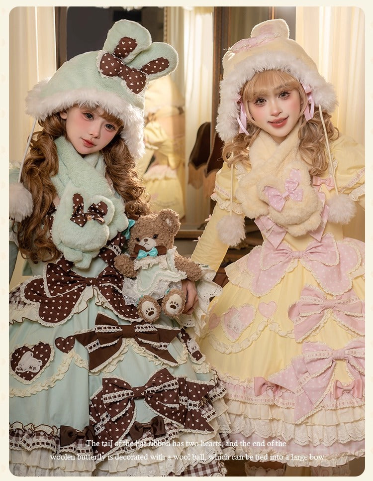 【受注予約~11/12】Winter Rabbit ショートダウンコート【花与珍珠匣】