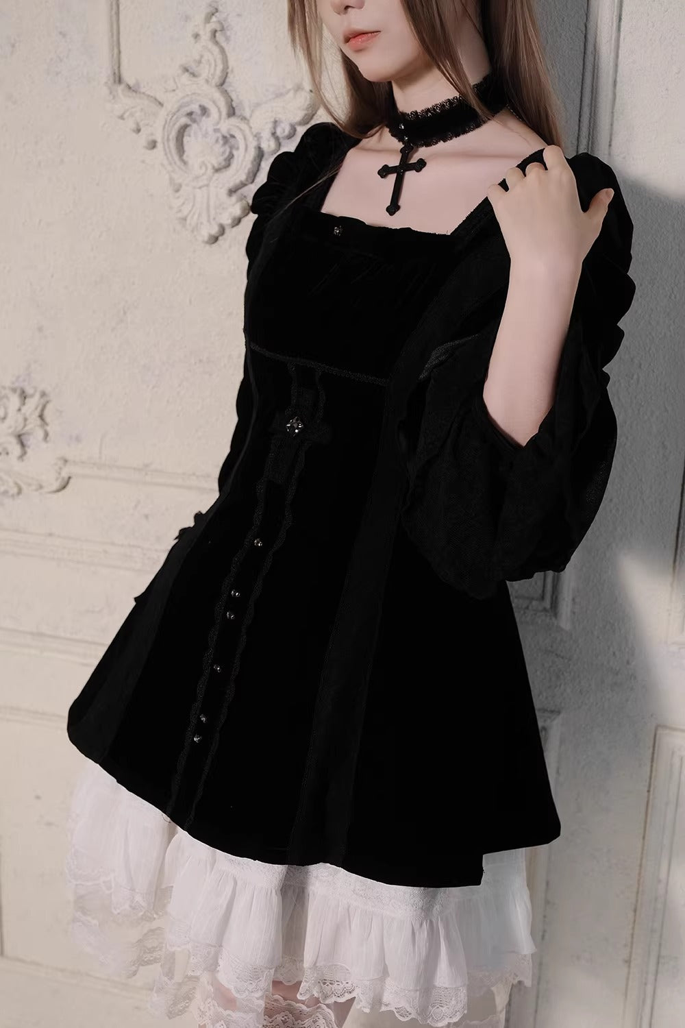 【受注予約~3/23】Embroidered Star ワンピース【魔女販售】