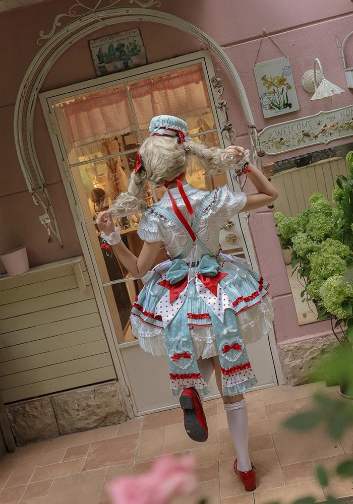 【受注予約~9/25】Eat Cake ジャンパースカート【双生小熊】