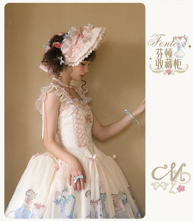 【受注予約~4/29】Fenton Curio Cabinet アクセサリー【花与珍珠匣】
