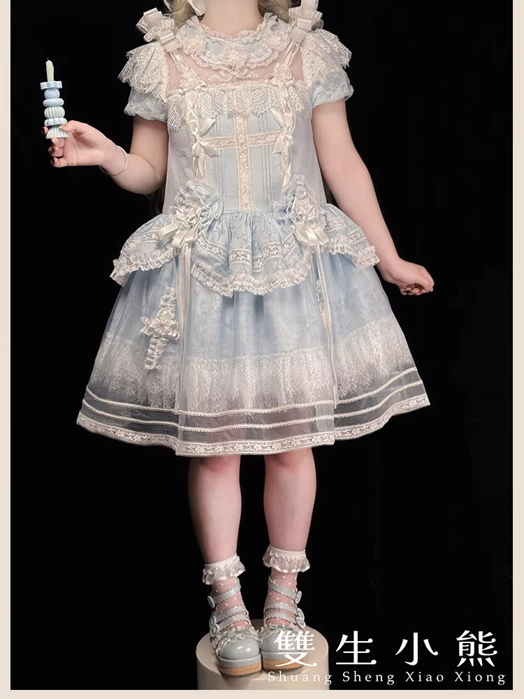 【受注予約~2/3】クロスドール ワンピース(タイプ1)【双生小熊】