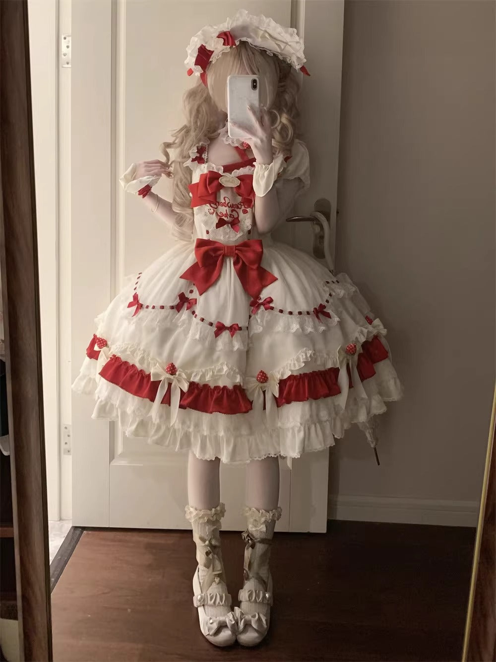 【受注予約~3/18】初雪苺 ワンピース・ジャンパースカート【Uncle's Workshop】