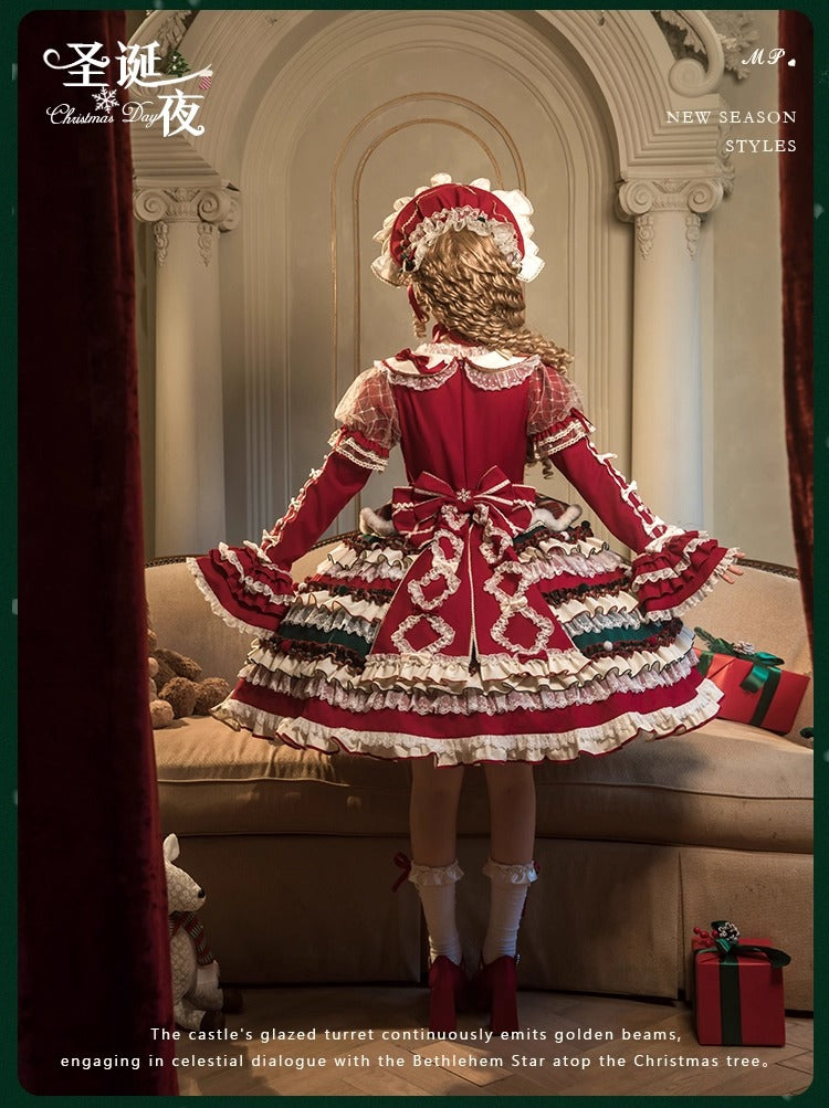 【受注予約~10/28】Christmas Eve ワンピース・ジャンパースカート【花与珍珠匣】