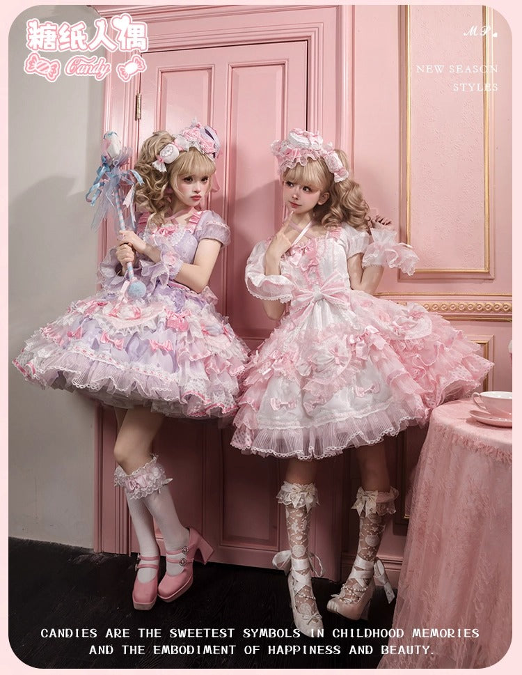 【受注予約~12/8】Candy Wrapper ワンピース【花与珍珠匣】