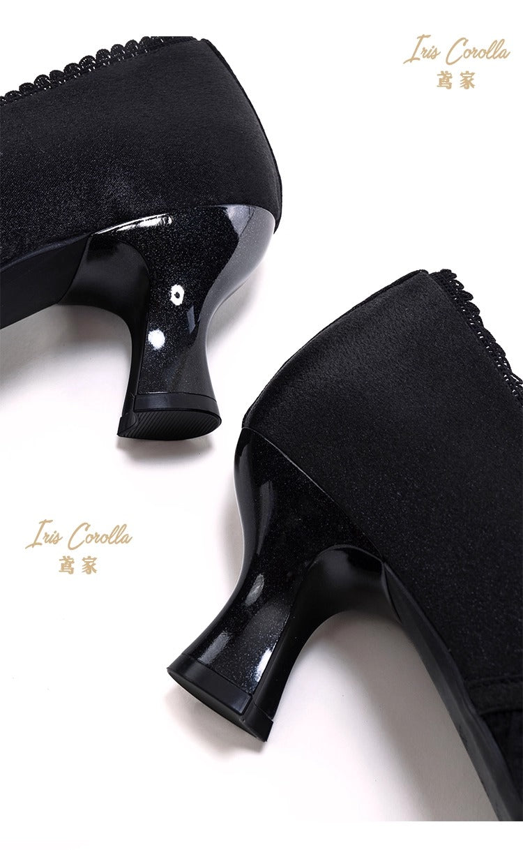 Marie Antoinette リボンヒールシューズ【Iris Corolla】