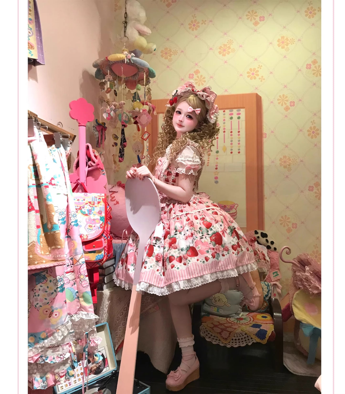 【受注予約~4/29】Strawberry Rabbit フルセット【Antique Doll】