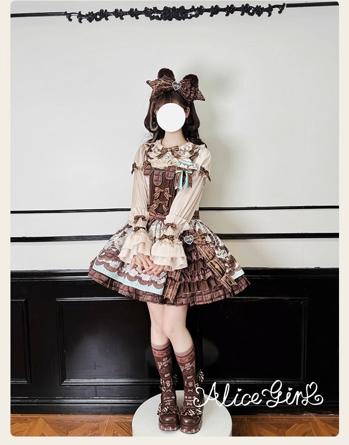 [Vorbestellungen bis 8. Oktober möglich] Schokoladenbärbluse [Alice Girl]