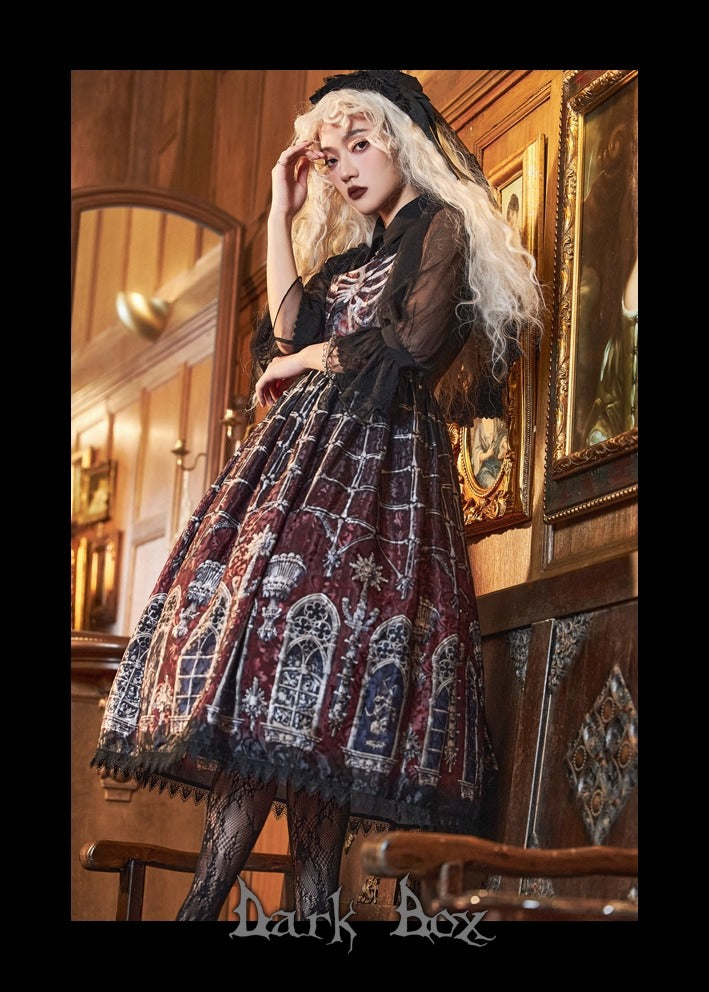 【受注予約~11/10】Ossuary ジャンパースカート【Dark Box】