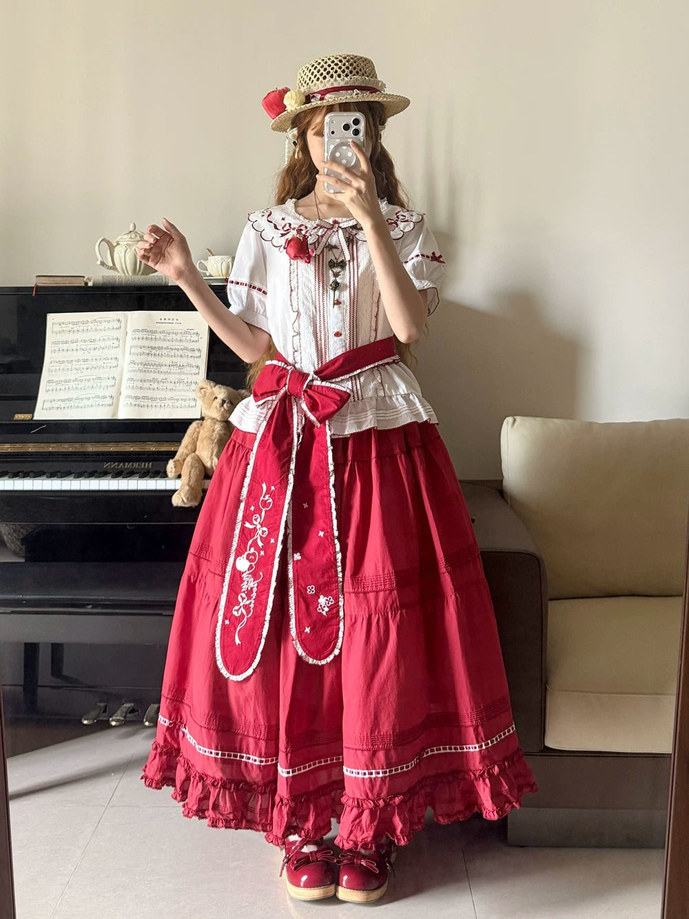 【受注予約~7/23】Orchard of the Four Seasons スカート【Miss Point】