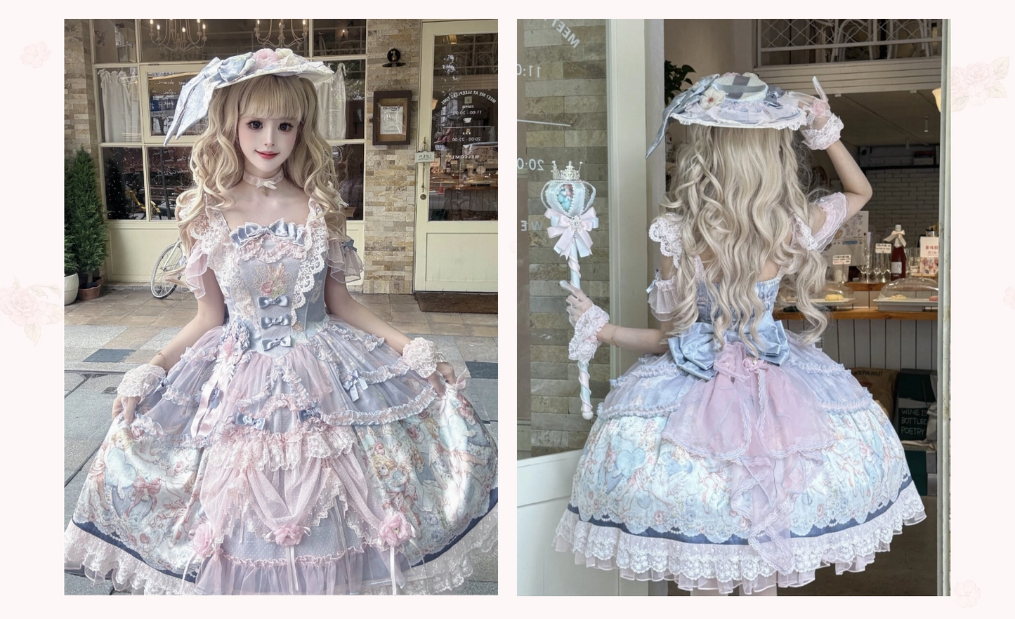 【受注予約~7/26】Cupid, God of Love ワンピース・ジャンパースカート【Dreamscape Double Cherry Blossom Box】
