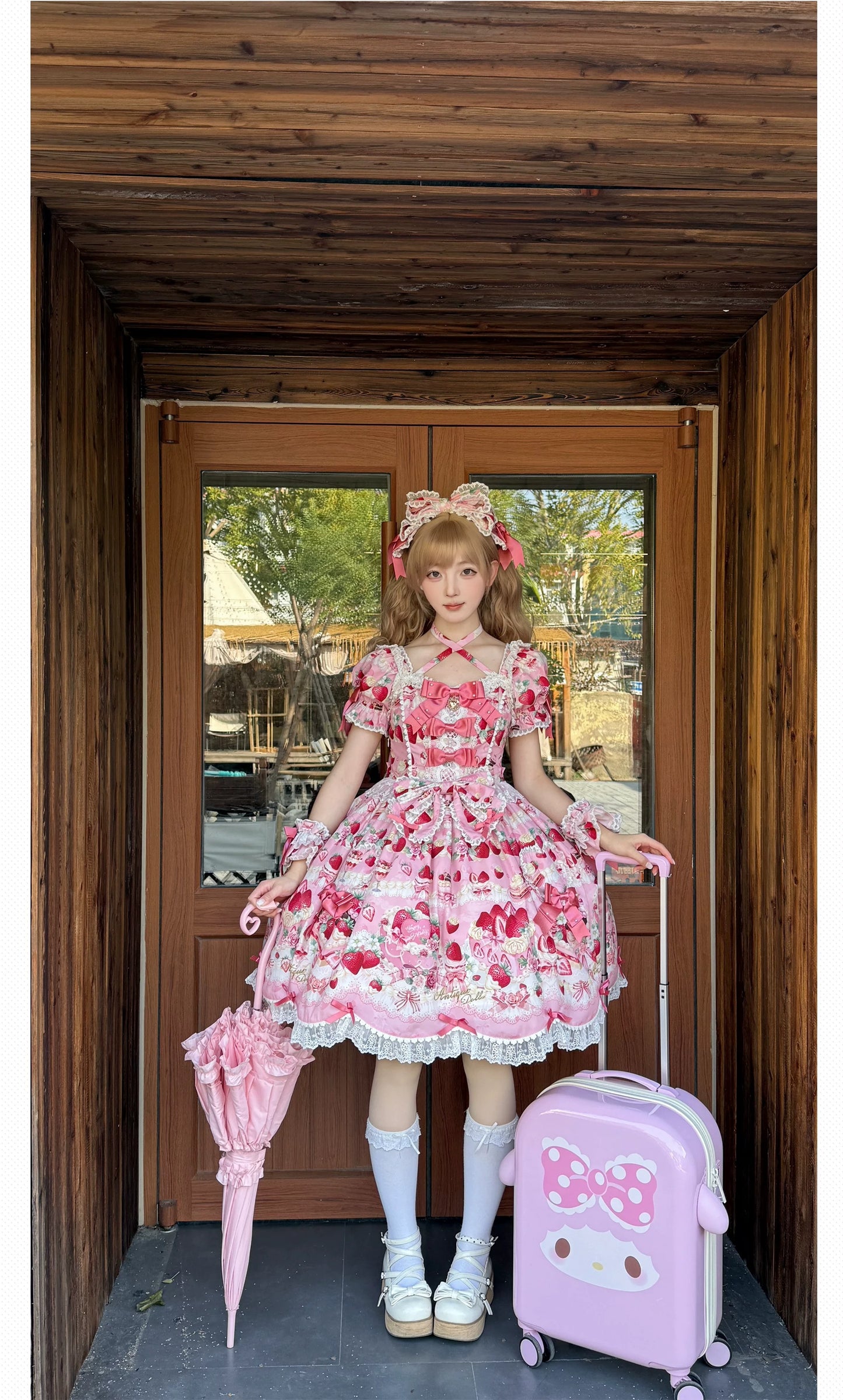Strawberry Birthday Cake ワンピース・フルセット(半袖ver.)【Antique Doll】