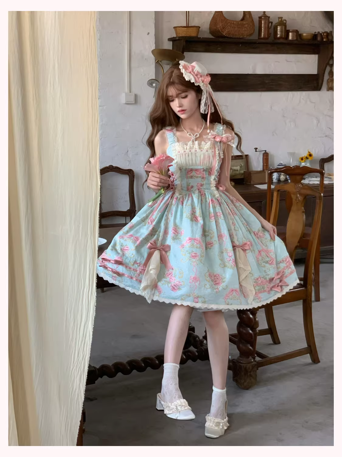 Antique Rose ジャンパースカート・ブラウス【Vivian】