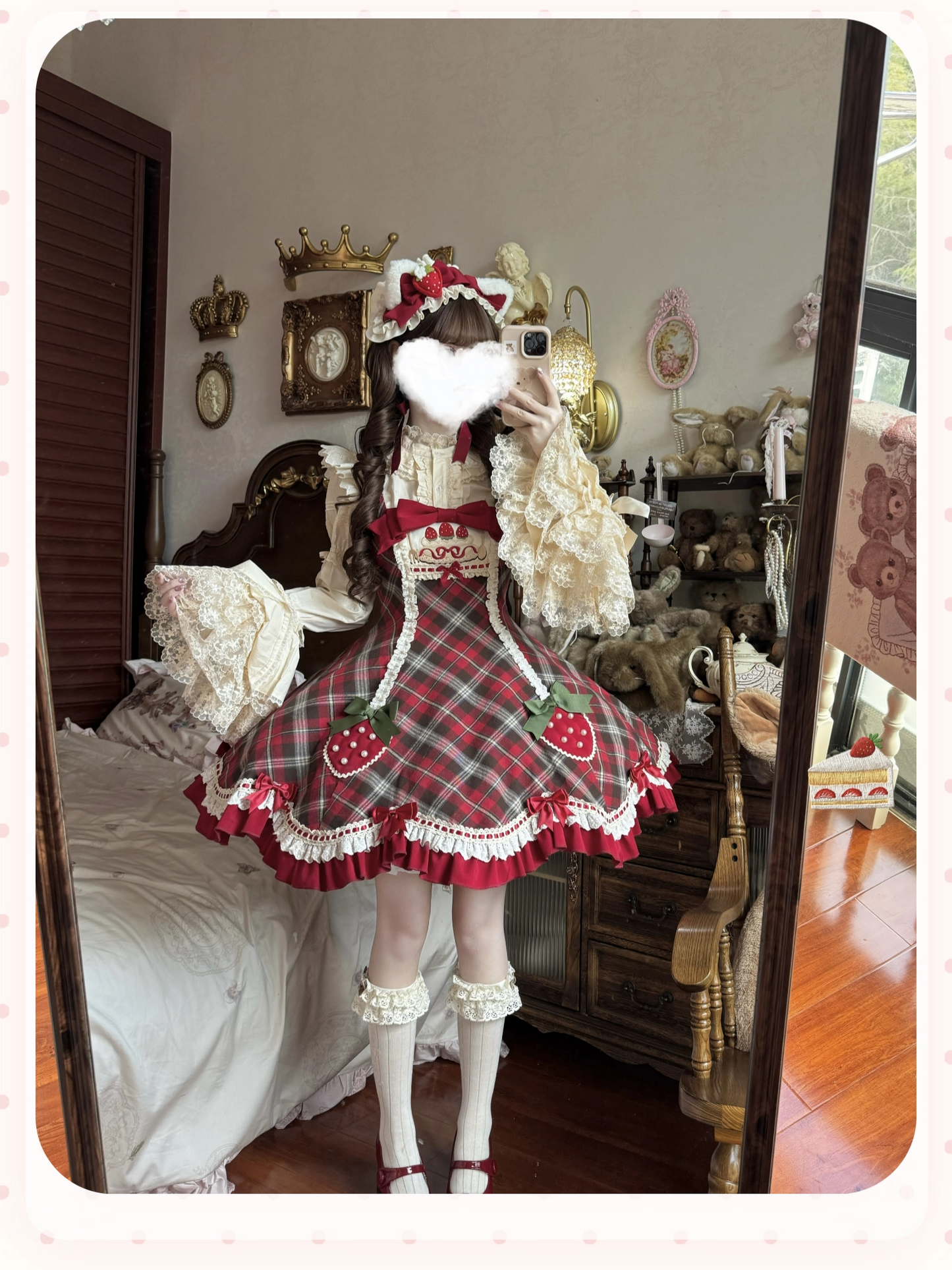 【受注予約~10/20】Rare Berry Box ジャンパースカート・ヘッドドレスセット【櫻姫】