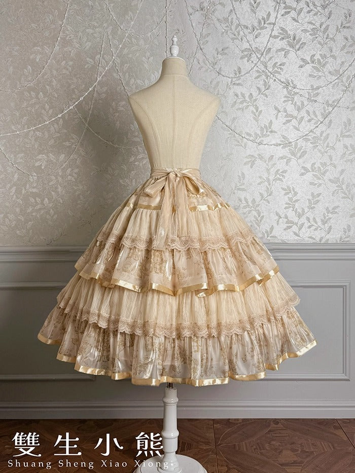 【受注予約~9/11】Gilded Dream トップス・スカート【双生小熊】