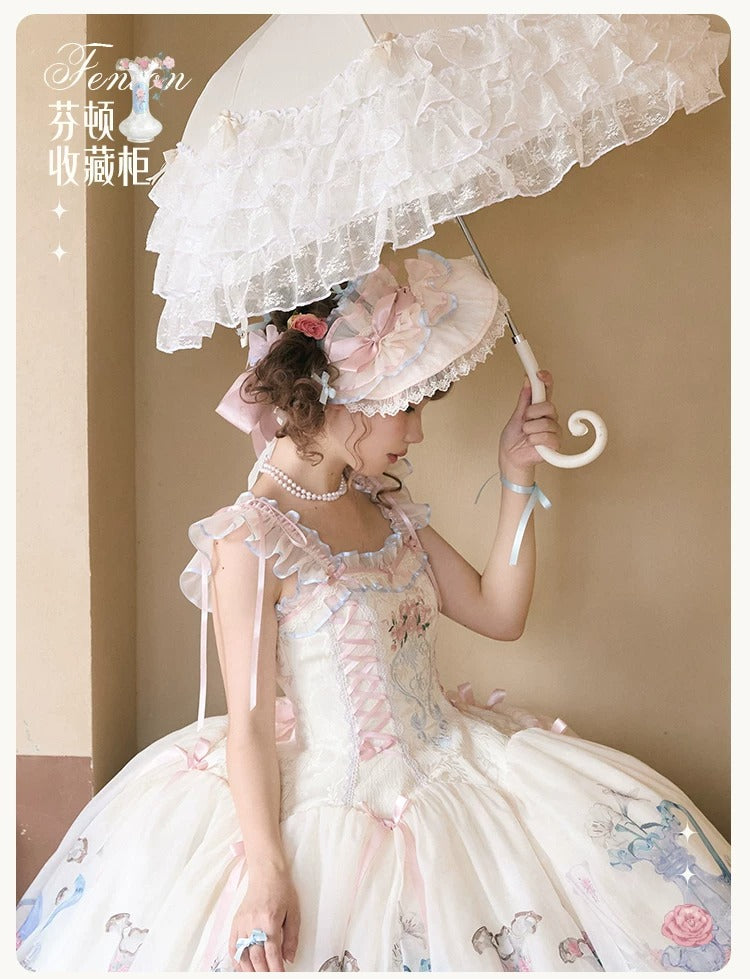【受注予約~4/29】Fenton Curio Cabinet アクセサリー【花与珍珠匣】