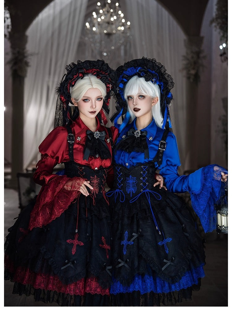 【受注予約~12/8】Black Mist Feast ジャンパースカート【双生小熊】