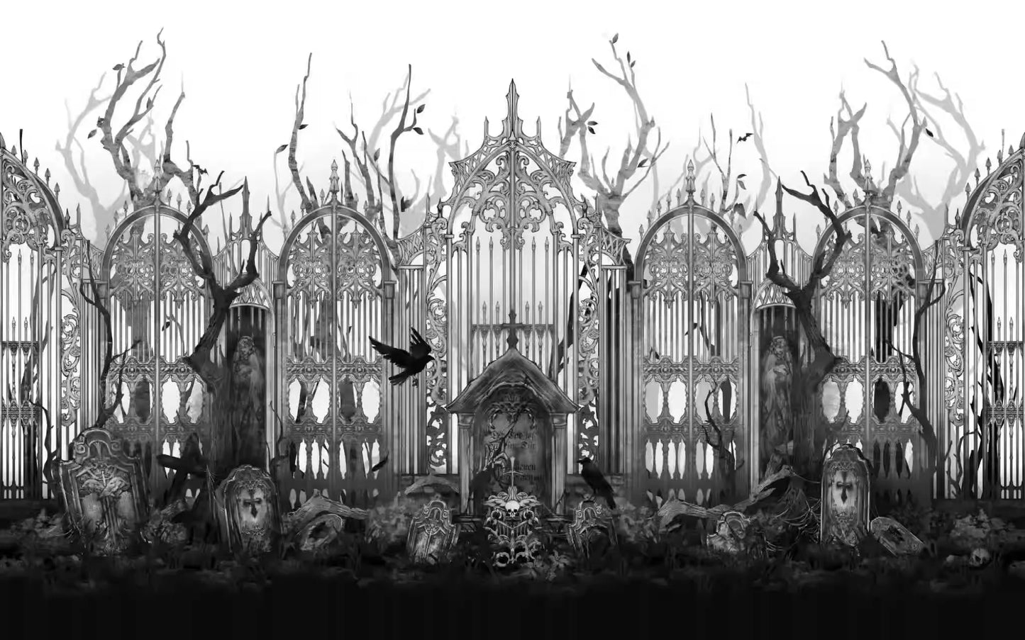 【受注予約~4/16】Crow Shadow Cemetery スカート(タイプ１)【GalaxyKey】