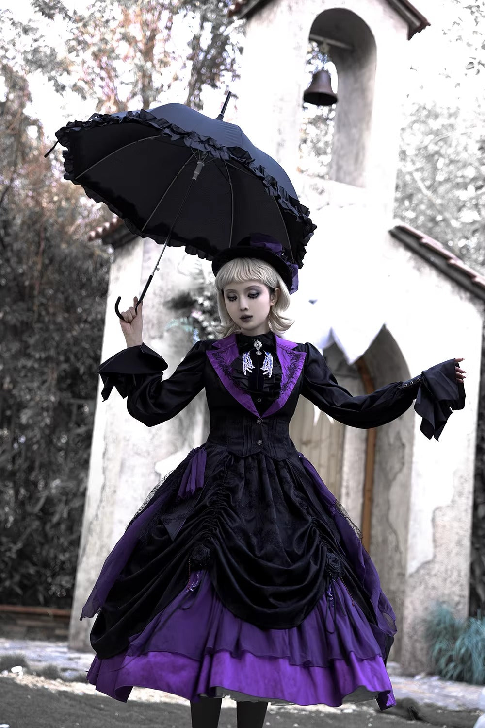 【受注予約~2/24】Returning on a Moonlit Night スカート【Miss Point】