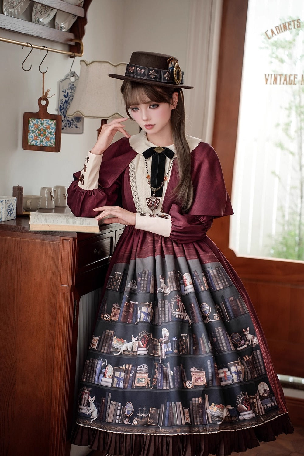 【受注予約~11/6】German Bookshelf ワンピース【Miss Point】