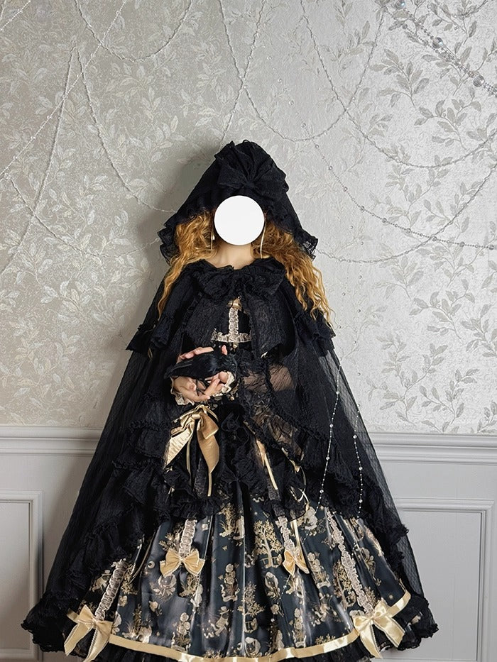 【受注予約~9/11】Gilded Dream レースマント【双生小熊】